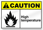 High Temperature Caution Signs
