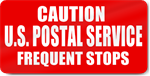 Caution U.S. Postal Service Magnet