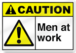 Men At Work Caution Signs