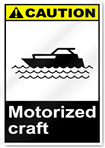 Motorized Craft Caution Signs