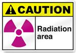 Radiation Area Caution Signs