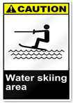 Water Skiing Area Caution Signs