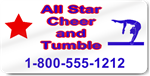 Cheerleading Vehicle Magnet