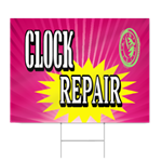 Clock Repair Sign