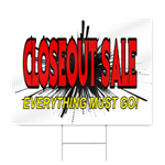 Closeout Sale Sign