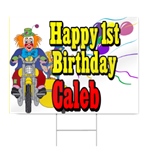 Clown 1st Birthday Sign