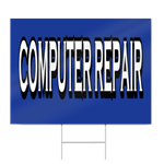 Computer Repair Block Lettering Sign