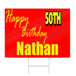 Custom 50th Birthday Sign