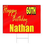 Custom 60th Birthday Sign