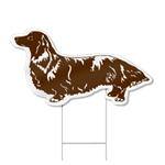 Dachshund Shaped Dog Sign