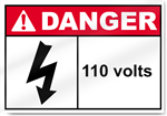 110 Volts Danger Signs