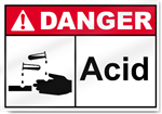 Acid Danger Sign