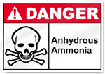 Anhydrous Ammonia Danger Sign