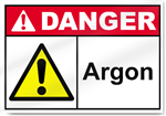 Argon Danger Sign