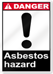 Asbestos Hazard Danger Signs