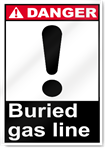 Buried Gas Line Danger Signs