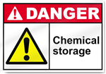 Chemical Storage Danger Sign