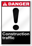 Construction Traffic Danger Signs