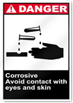 Corrosive Avoid Contact With Eyes And Skin Danger Signs