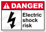 Electric Shock Risk Danger Signs