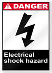 Electrical Shock Hazard Danger Signs