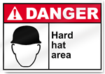 Hard Hat Area Danger Signs