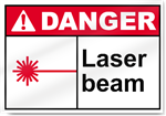 Laser Beam Danger Signs