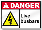 Live Busbars Danger Signs