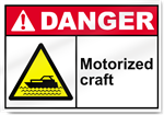 Motorized Craft Danger Signs