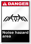 Noise Hazard Area Danger Signs