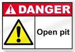 Open Pit Danger Signs