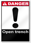 Open Trench Danger Signs