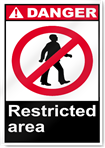 Restricted Area Danger Signs