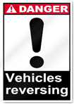 Vehicles Reversing Danger Signs