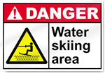 Water Skiing Area Danger Signs