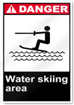 Water Skiing Area Danger Signs