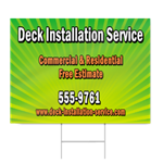 Deck Installation Service Sign