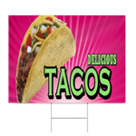 Delicious Tacos Sign