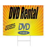 DVD Rental Sign