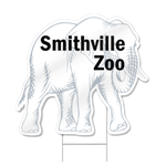 Elephant Shaped Sign