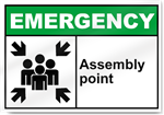 Assembly Point Emergency Sign
