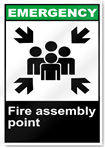 Fire Assembly Point Emergency Signs