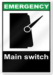 Main Switch Emergency Signs