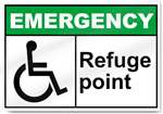 Refuge Point Emergency Signs