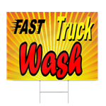 Fast Truck Wash Sign