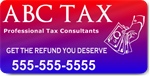 Tax Service Magnetic Door Sign