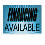 Financing Available Sign