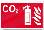 Co2 Fire Sign