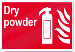 Dry Powder Fire Sign