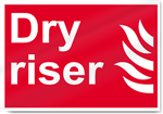 Dry Riser Fire Sign